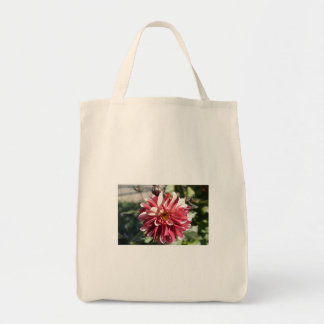 Bolso De Tela Dahlia Roja – Fotografía Floral de Arte Fino