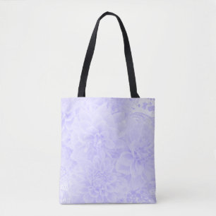 Bolso De Tela Dahlias En Azul