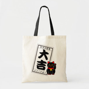 Bolso De Tela DAIKICHI (Gran fortuna) y Gato Negro
