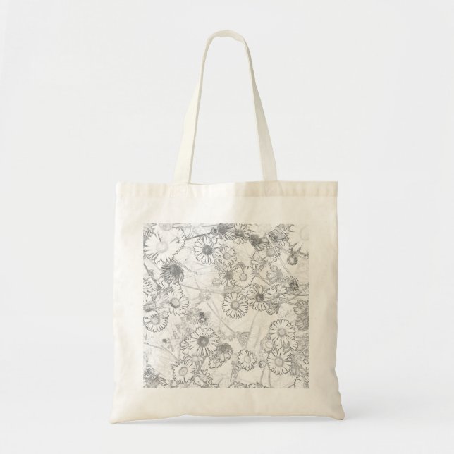 Bolso De Tela Daisies (Frente)