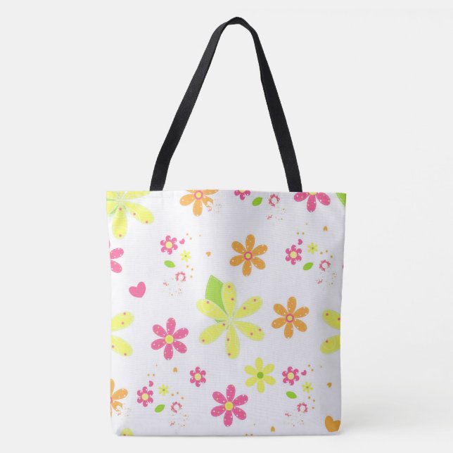 Bolso De Tela Daisies (Anverso)