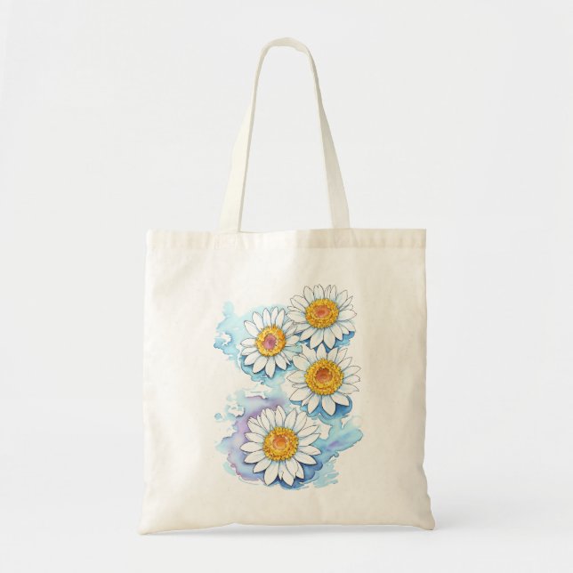 Bolso De Tela Daisies (Frente)
