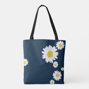 Bolso De Tela Daisies Blue Two Tone Coffee Mug
