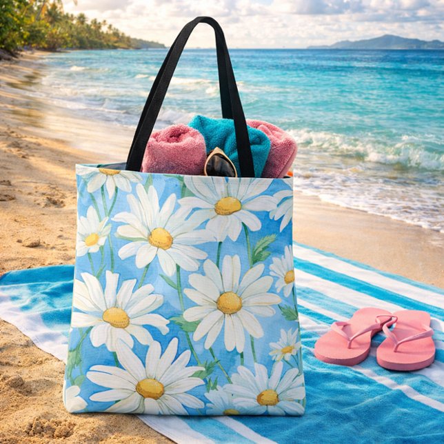 Bolso De Tela Daisies Floral (Subido por el creador)