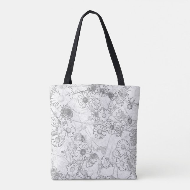 Bolso De Tela Daisies Tote Bag (Reverso)