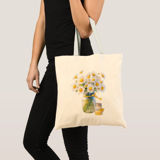 Bolso De Tela Daisies y miel para ti (Anverso (producto))