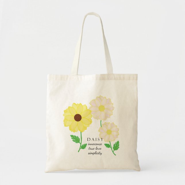 Bolso De Tela Daisy April Birth Month Flower Bag (Frente)