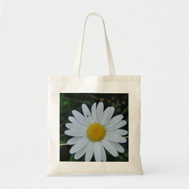 Bolso De Tela Daisy blanco (Frente)