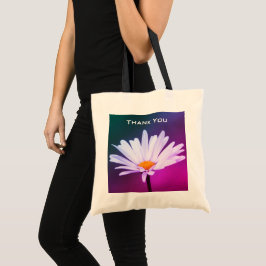 Bolso De Tela Daisy con rosa brillante