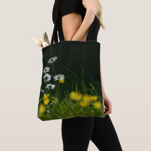 Bolso De Tela Daisy Dream: Hermosa naturaleza floral