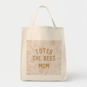 Bolso De Tela Daisy Floral Mejor Mamá Personalizado Textos Toque