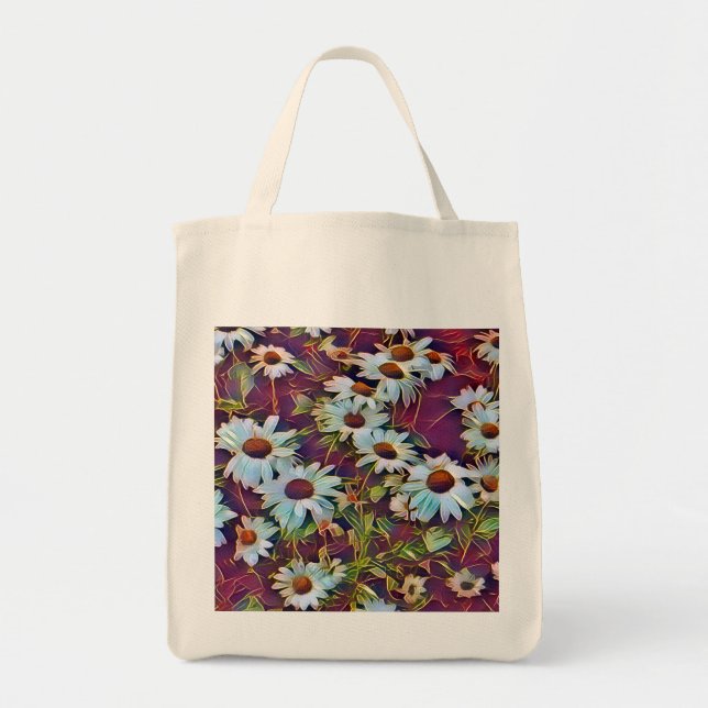 BOLSO DE TELA DAISY FLOWERS (Frente)