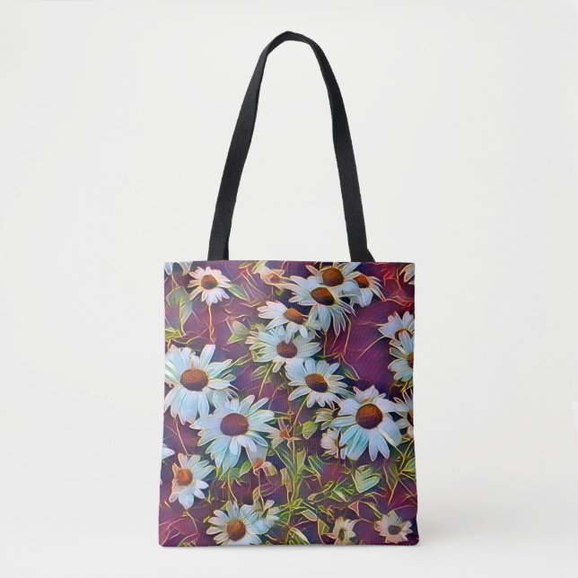 BOLSO DE TELA DAISY FLOWERS (Anverso)