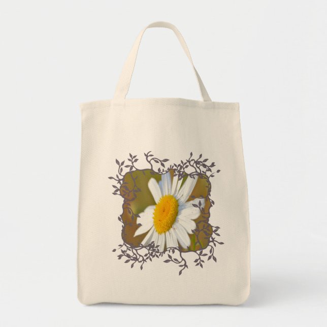 Bolso De Tela Daisy in Vine Frame (Frente)