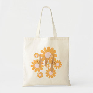 Bolso De Tela Daisy Naranja Monograma