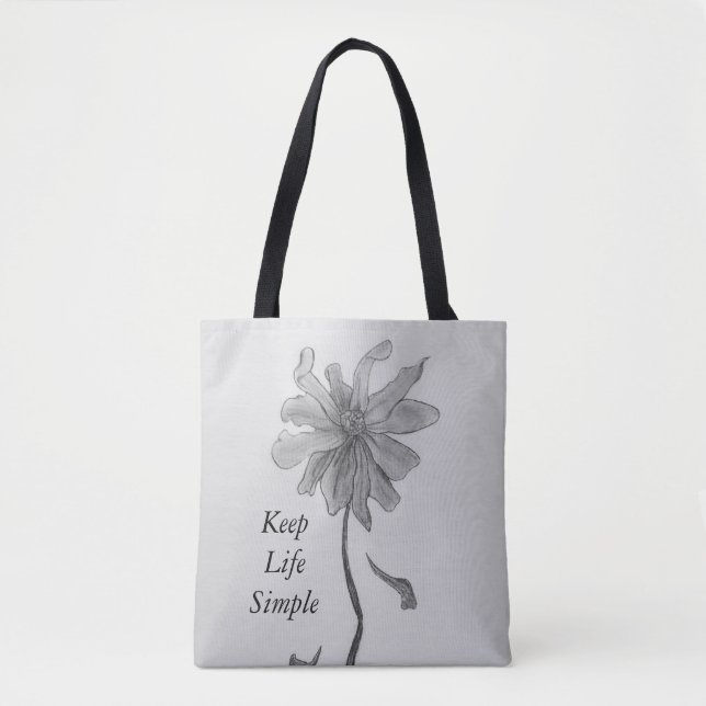 Bolso De Tela Daisy simple (Anverso)
