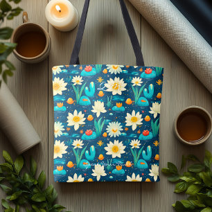 Bolso De Tela Daisy y Cactus Wellness Tote Bag