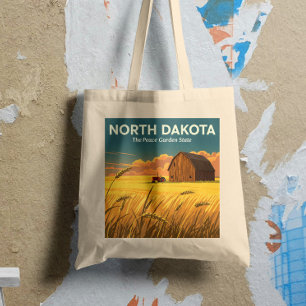 Bolso De Tela Dakota del Norte de Vintage