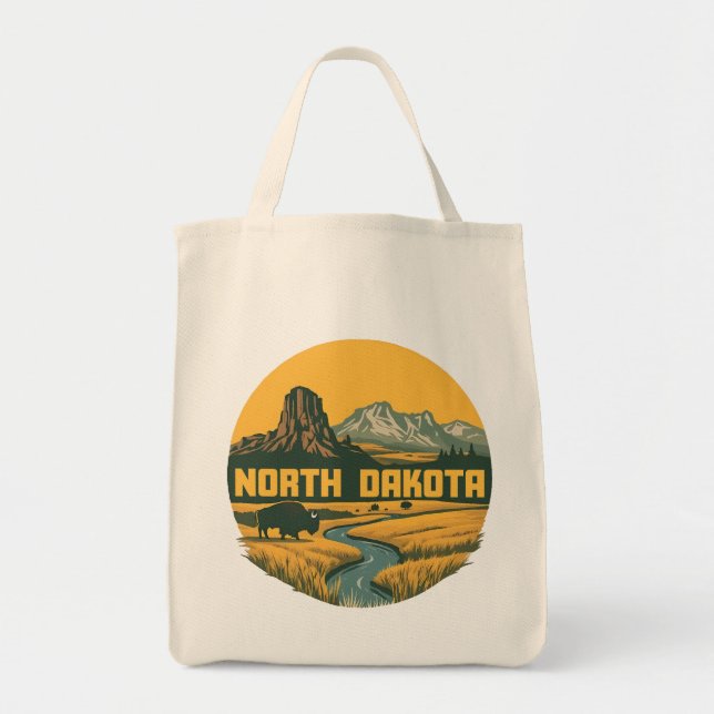 Bolso De Tela Dakota del Norte Estados Unidos de América (Frente)