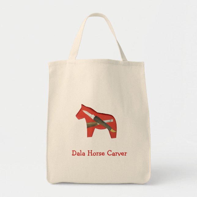 Bolso De Tela Dala Horse Carver Bag (Frente)