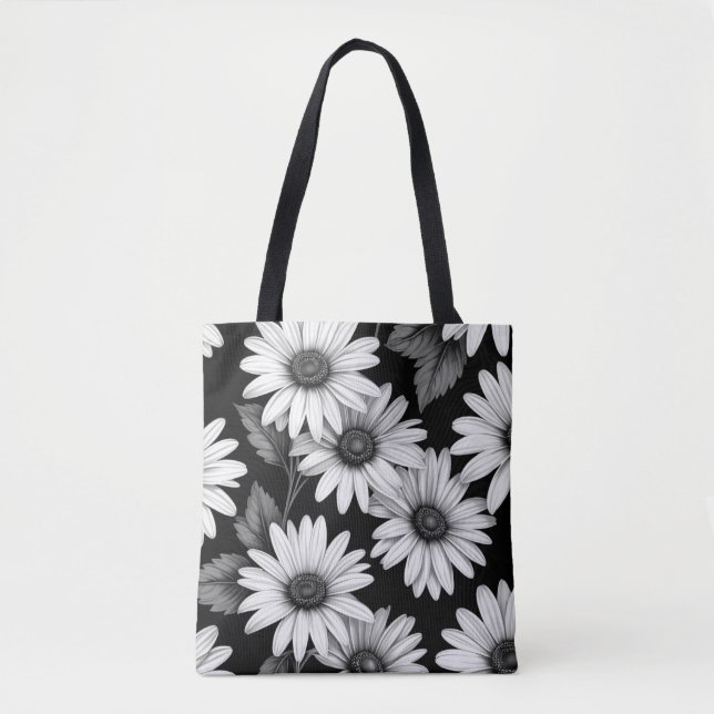 Bolso De Tela Dalias Soñadoras (Anverso)