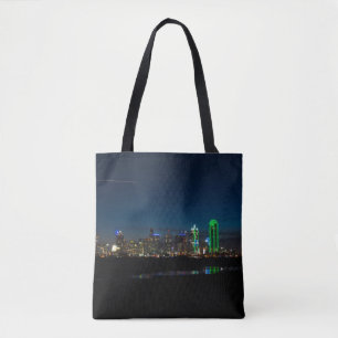 Bolso De Tela Dallas Skyline Dawn Pano