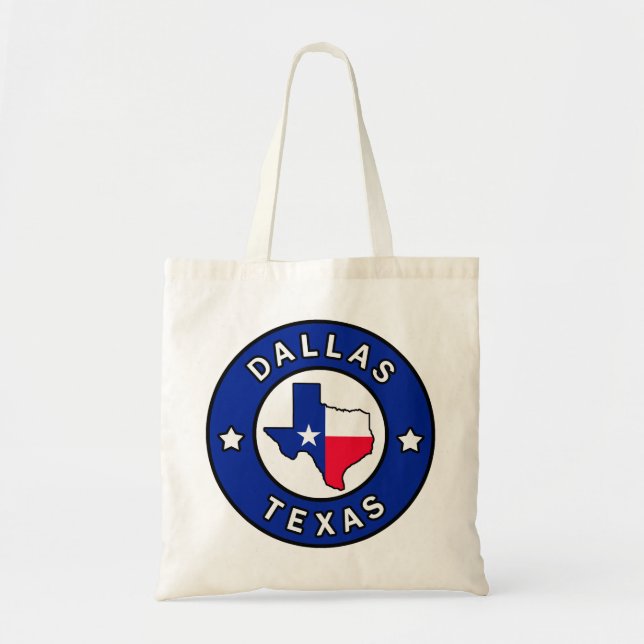 Bolso De Tela Dallas Texas (Frente)