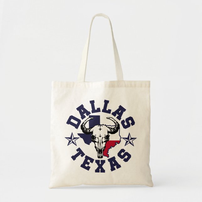 Bolso De Tela Dallas, Texas (Frente)