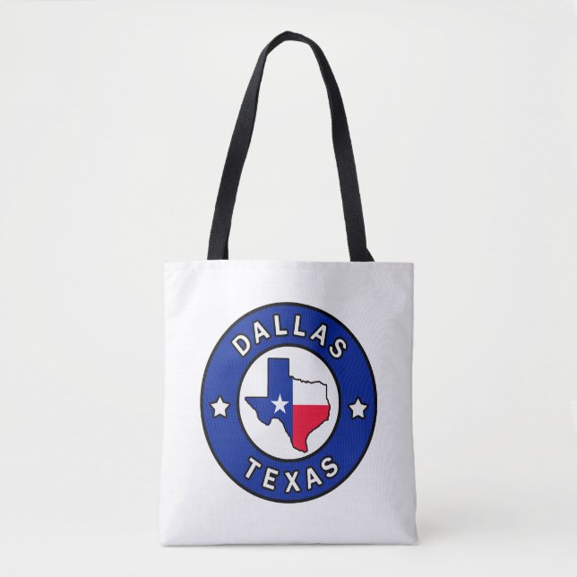 Bolso De Tela Dallas Texas (Anverso)