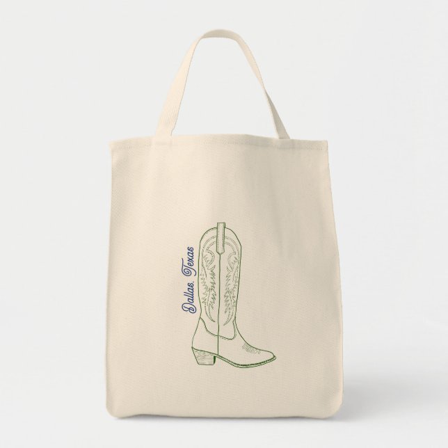 Bolso De Tela Dallas, Texas Tote Bag (Frente)