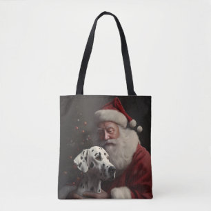 Bolso De Tela Dalmacia Con Navidades Festejos De Santa Claus