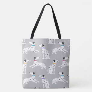 Bolso De Tela Dalmatia Dog Polka Dot Animal acuarela