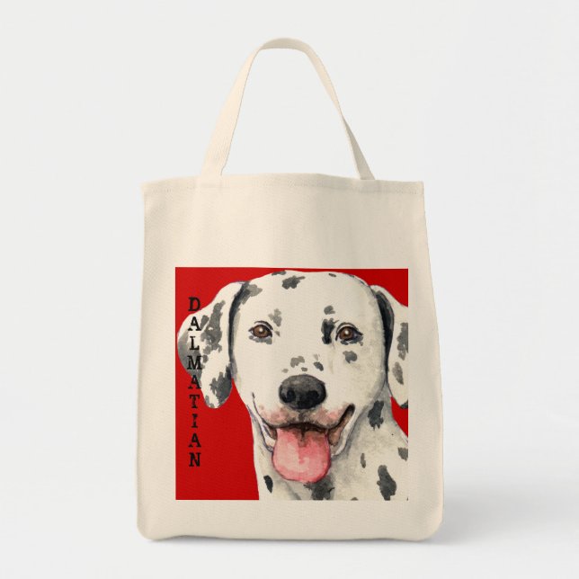 Bolso De Tela Dalmatian Color Block (Frente)