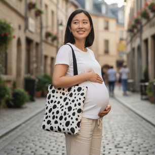 Bolso De Tela Dalmatian Dots
