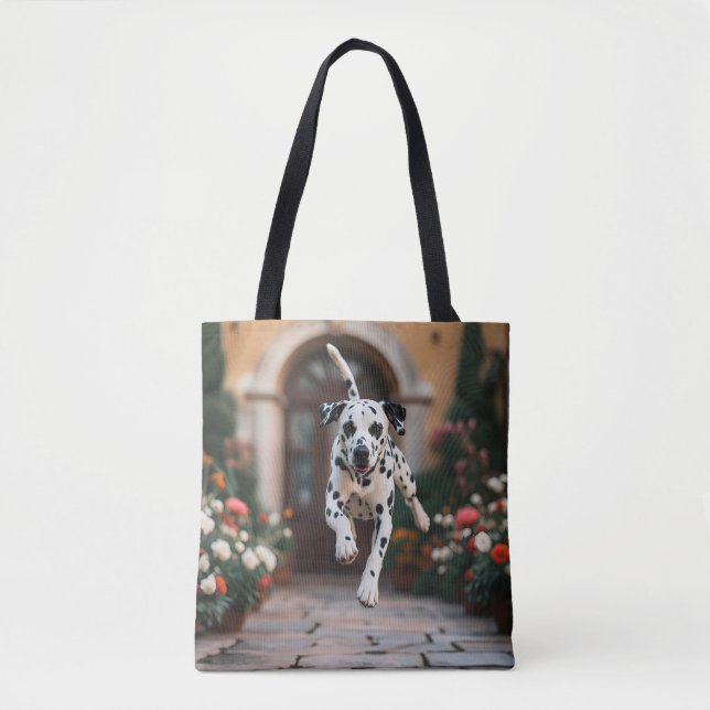 Bolso De Tela Dalmatian Elegant Tote Bag (Anverso)