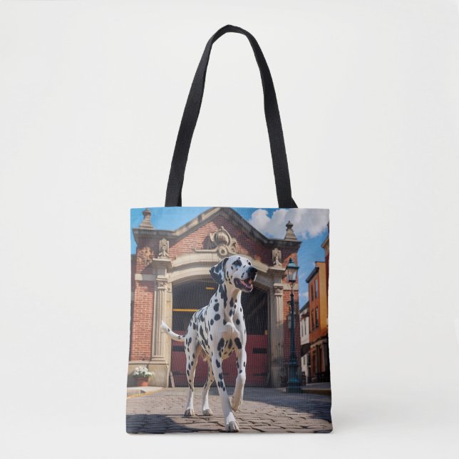 Bolso De Tela Dalmatian Elegant Tote Bag (Anverso)
