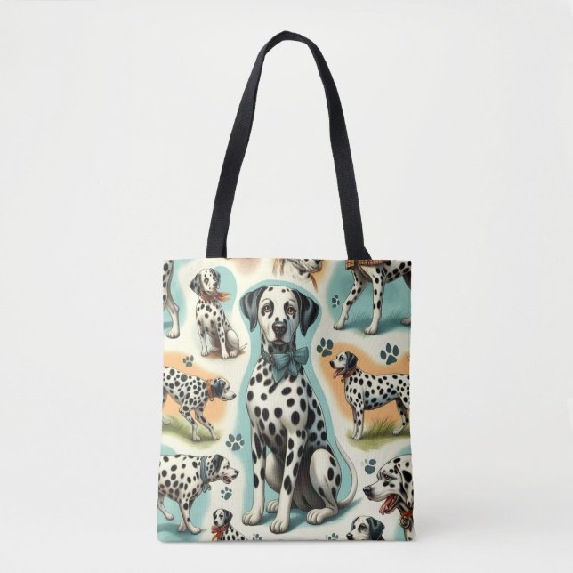 Bolso De Tela Dalmatiano sin foco (Anverso)