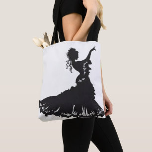 Bolso De Tela Dama Bailarina Silueta