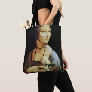 Bolso De Tela Dama con un armiño de Leonardo da Vinci