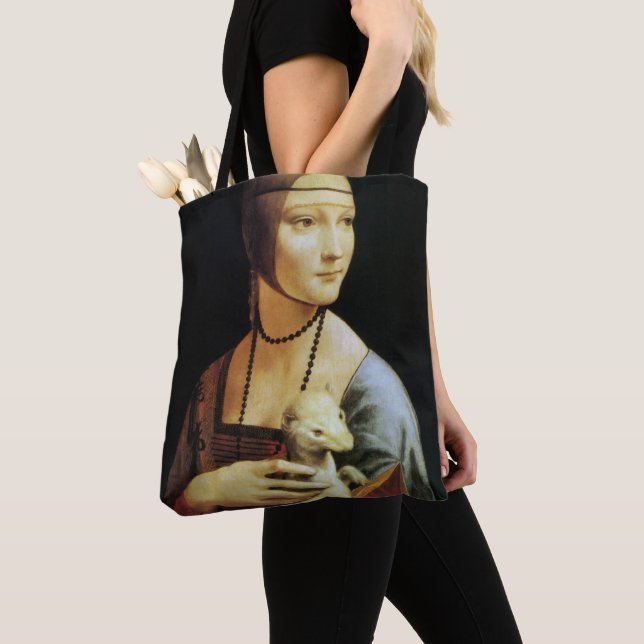 Bolso De Tela Dama con un armiño de Leonardo da Vinci (Detalle)