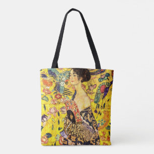 Bolso De Tela Dama de fans por Gustav Klimt