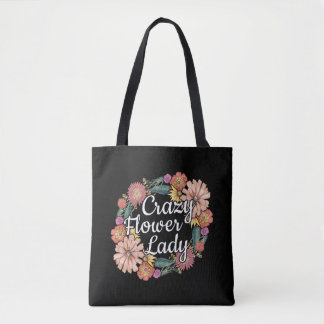 Bolso De Tela Dama de flor loca - Zinnia Gardener