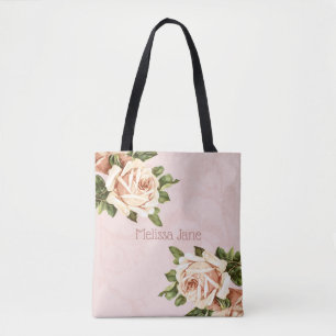 Bolso De Tela Dama de Honor Blush Vintage Rose