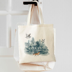 Bolso De Tela Dama de honor bosque acuarela