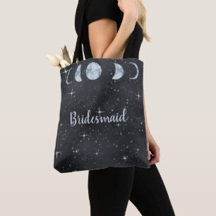 Bolso De Tela Dama de honor de boda celestial Noche estrellada