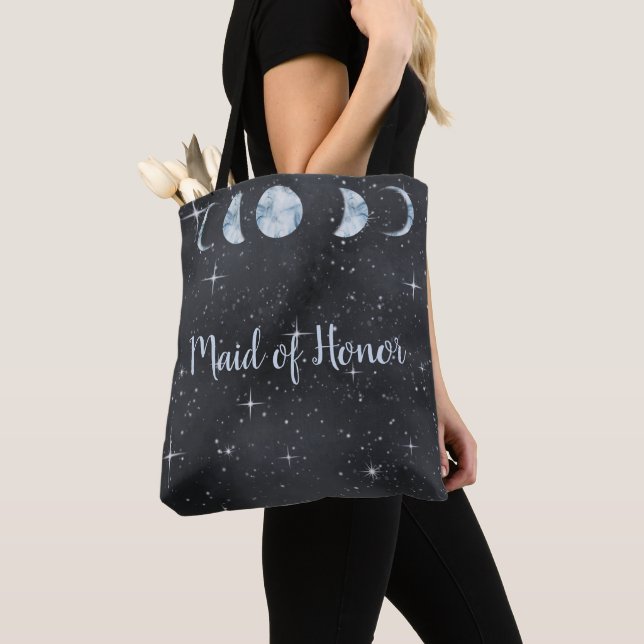 Bolso De Tela Dama de Honor de Boda Celestial Noche Estrellada (Detalle)