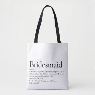 Bolso De Tela Dama de honor Definición personalizada Favor de bo