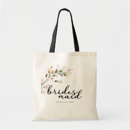 Bolso De Tela Dama de honor floral rosa sonrosado