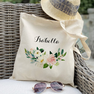 Bolso De Tela dama de honor Floral Tote Bag personalizada
