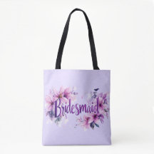 Dama de honor flores de lavanda rosa 